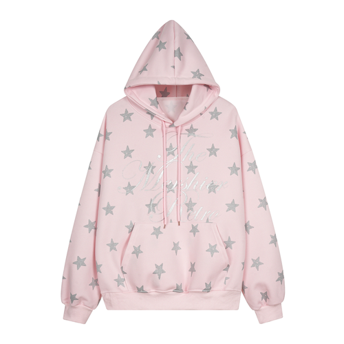Madxmarx Star Script Hoodie - S / Pink