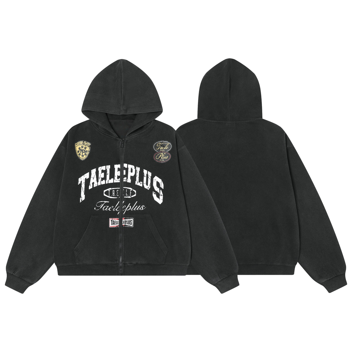 Madxmarx Vintage Badge Zip Hoodie