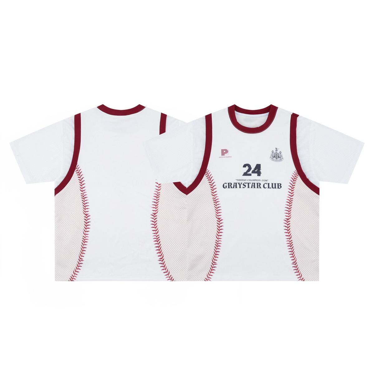 Madxmarx Baseball Stitch Mesh Tee