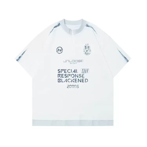 Camiseta Madxmarx Special Response con cuello de cremallera - S / Blanco