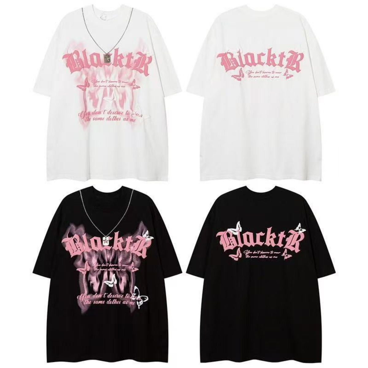Madxmarx Gothic Butterfly Graphic Tee