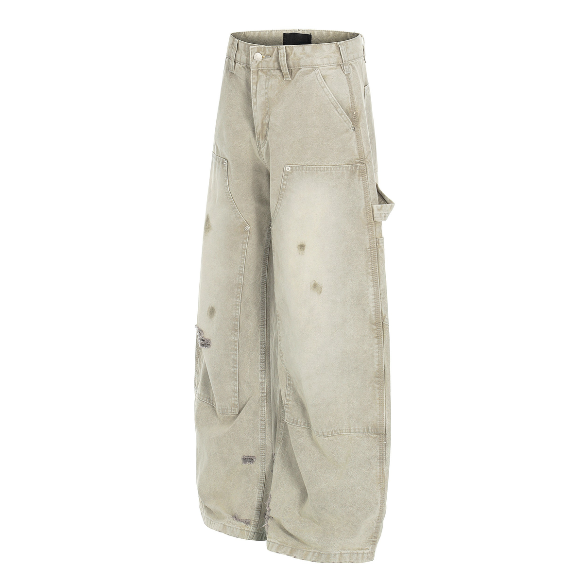 Madxmarx Gewaschene Utility-Jeans im Used-Look