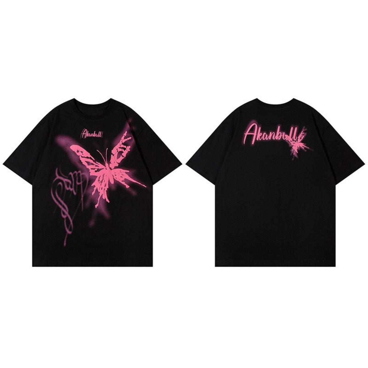 Madxmarx Butterfly Graffiti Graphic Tee