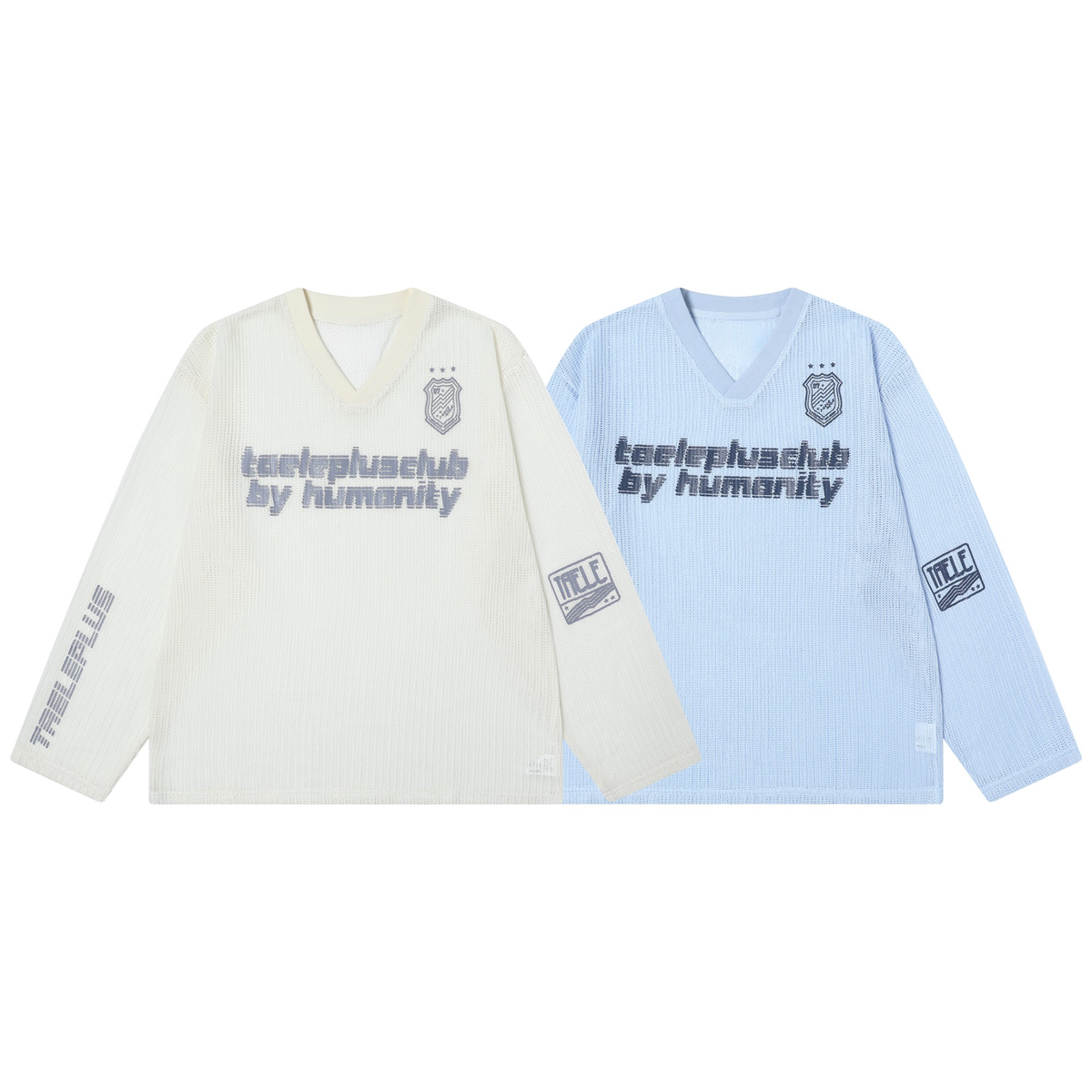Madxmarx Mesh V-Neck Long Sleeve Tee