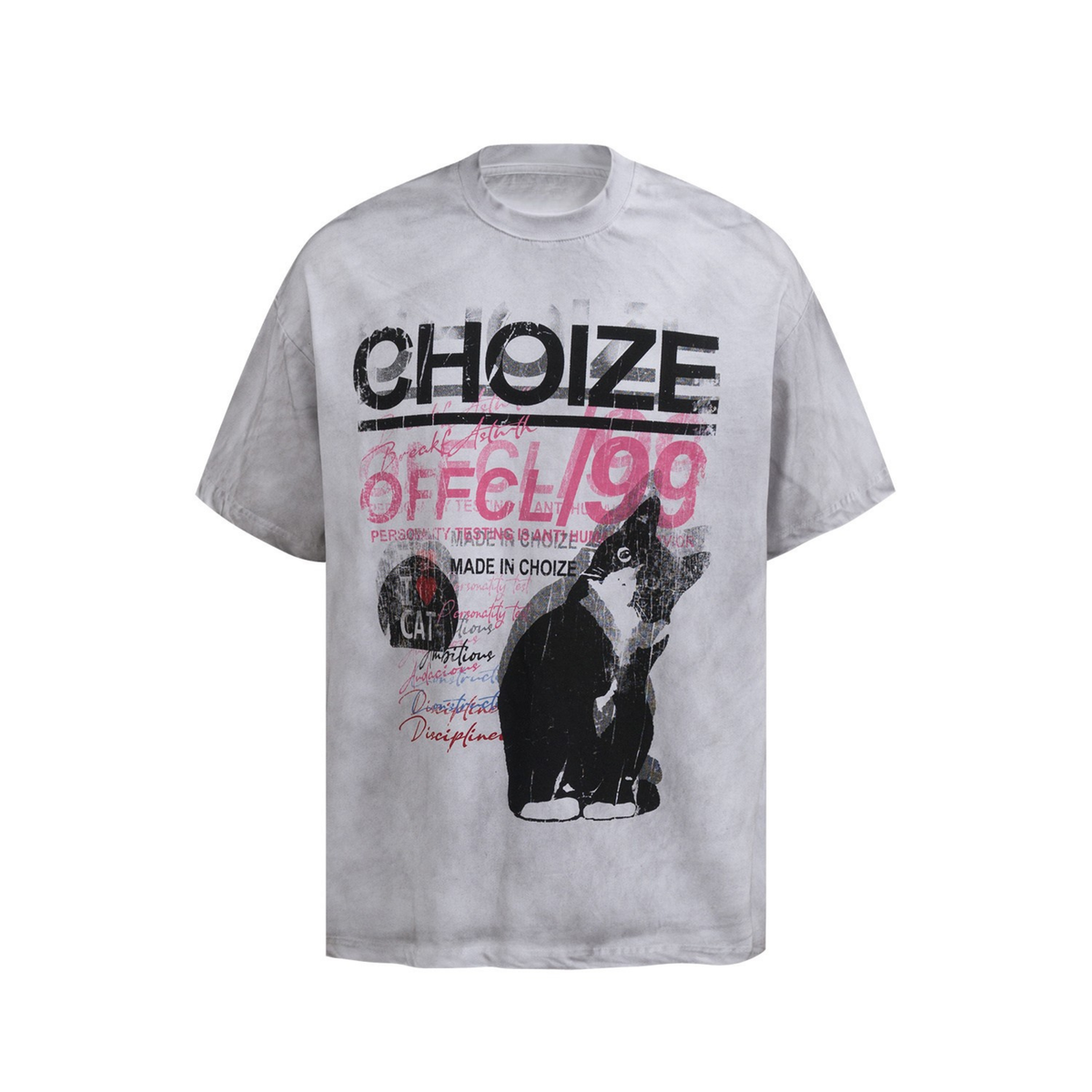 Madxmarx “CHOIZE 1999” Vintage Cat Graphic Tee