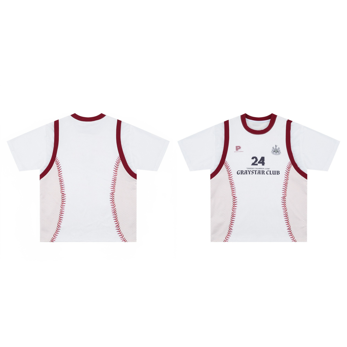 Madxmarx Baseball Stitch Mesh Tee