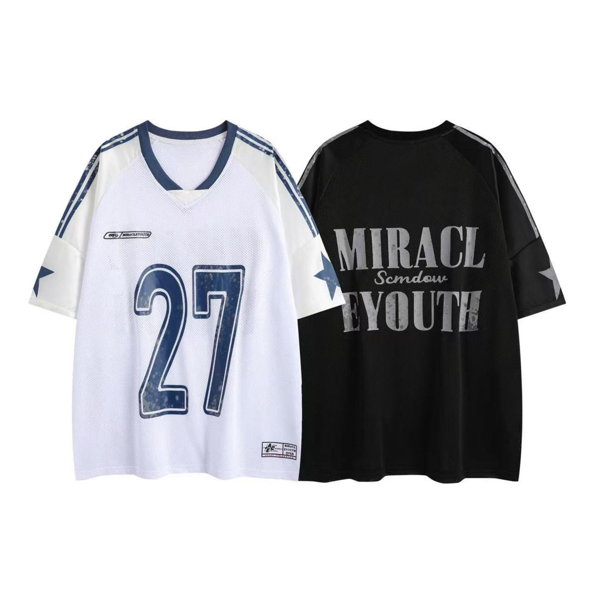Madxmarx Split Mesh Sports Graphic Tee