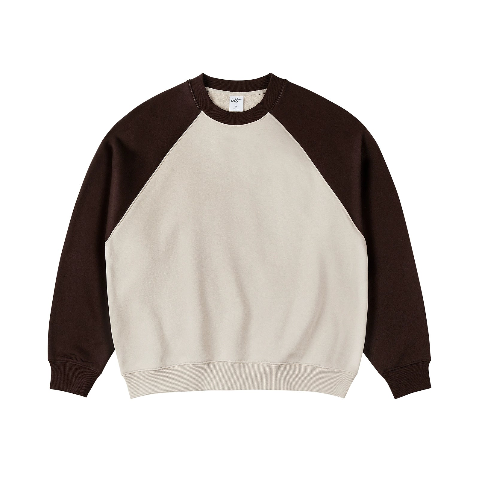 Basic Raglan Sleeve Round Neck Oversize Sweatshirt