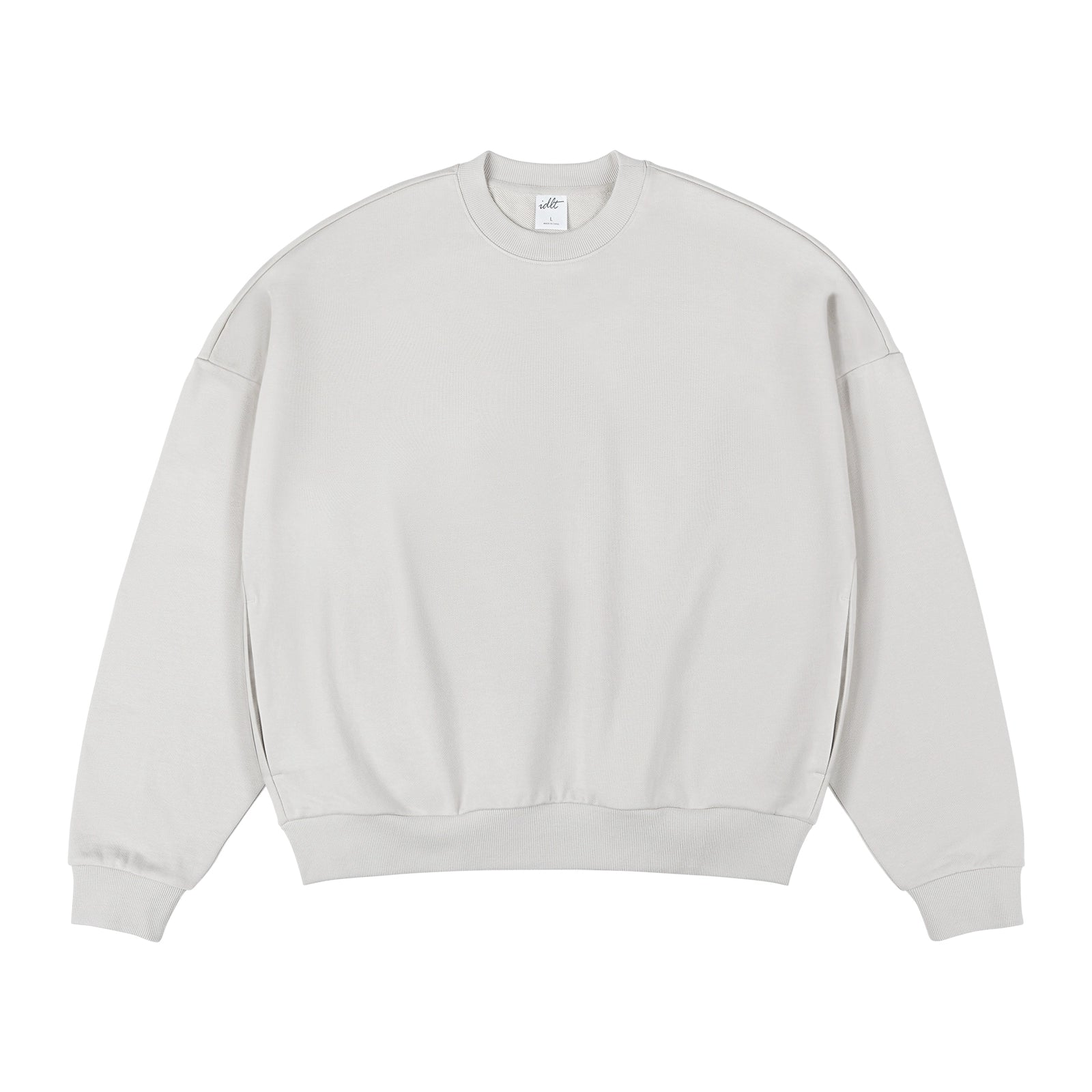 Sudadera básica con hombros caídos