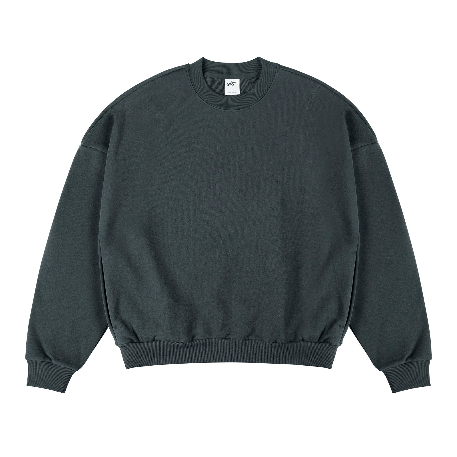 Sudadera básica con hombros caídos