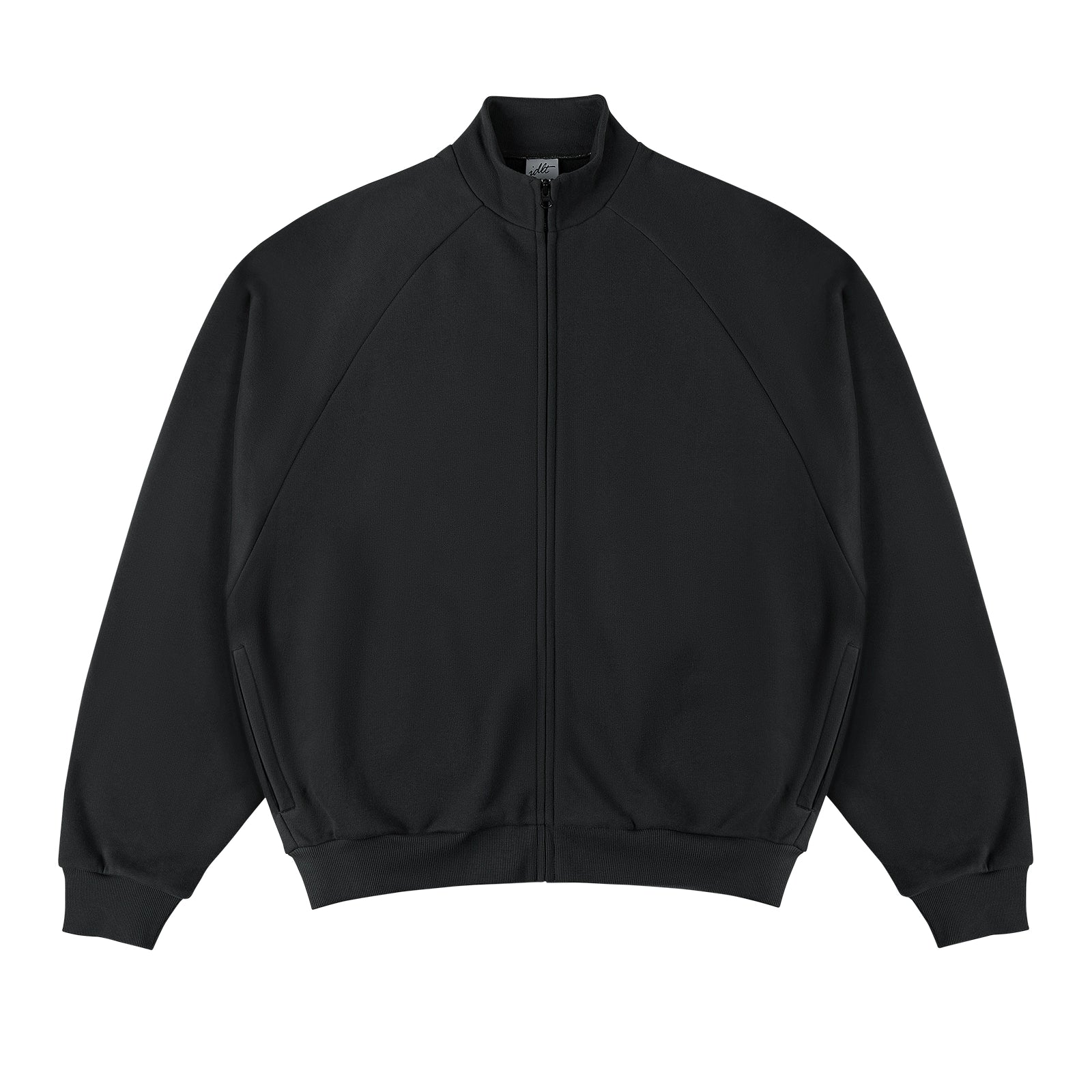Boa Lining Zipper Raglan Sleeve Loose Fit Jacket