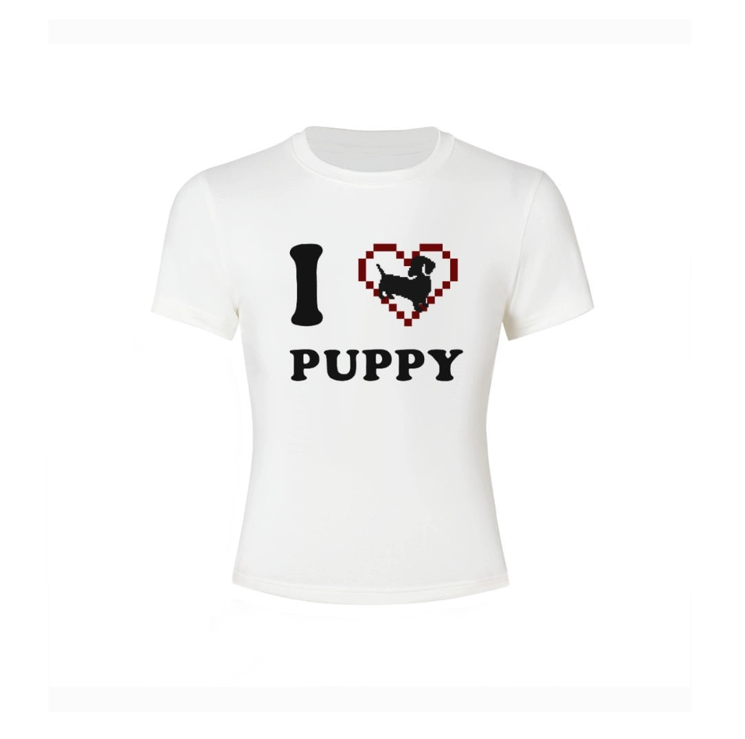 Fun Love Puppy Slogan T-Shirt