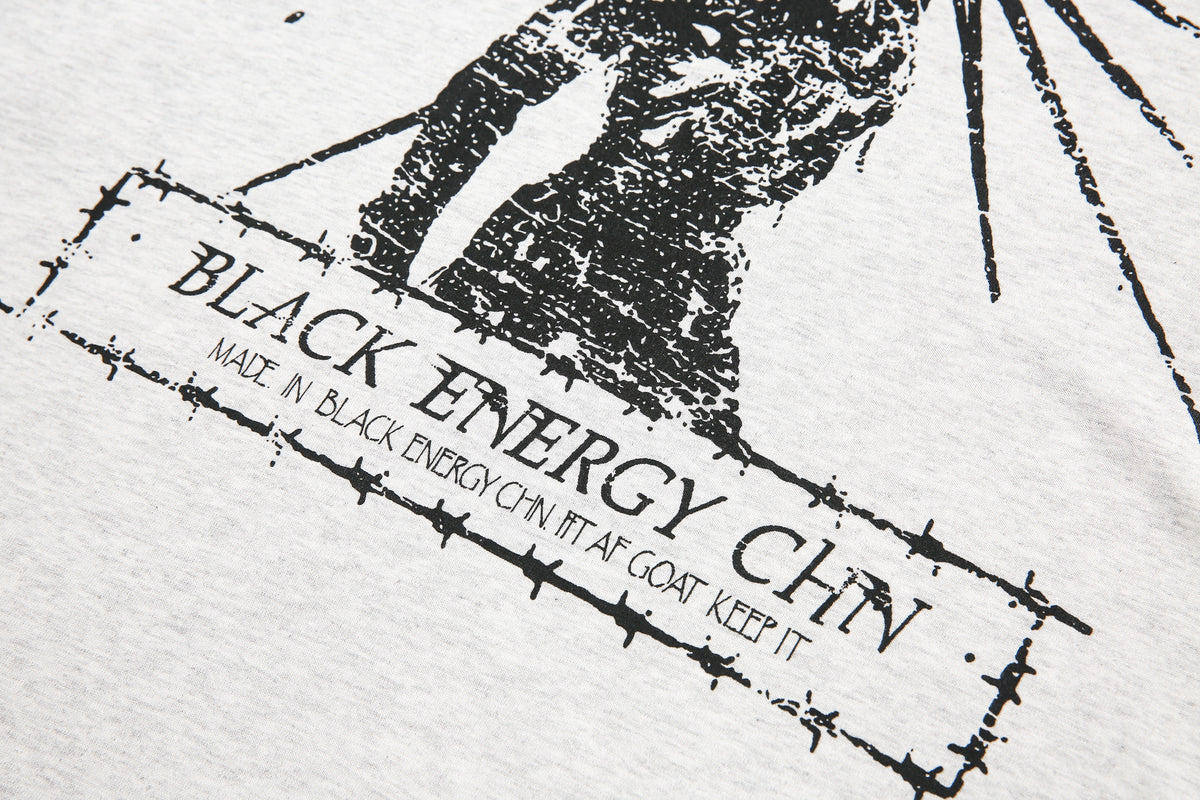 Madxmarx Black Energy Vintage Langarm-T-Shirt mit Grafikprint