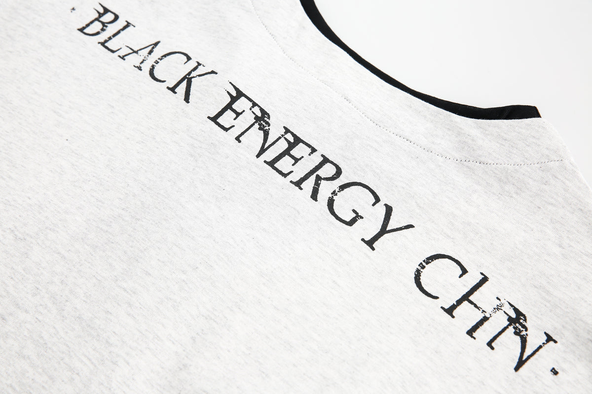 Madxmarx Black Energy Vintage Langarm-T-Shirt mit Grafikprint