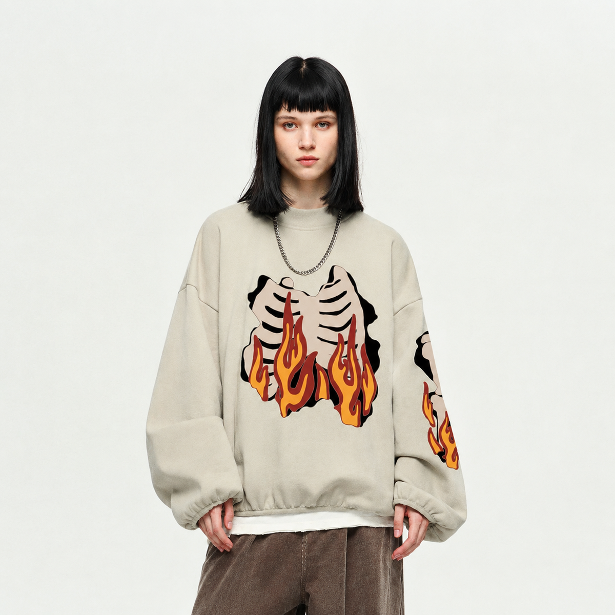 Flaming Skeleton Sweatshirt