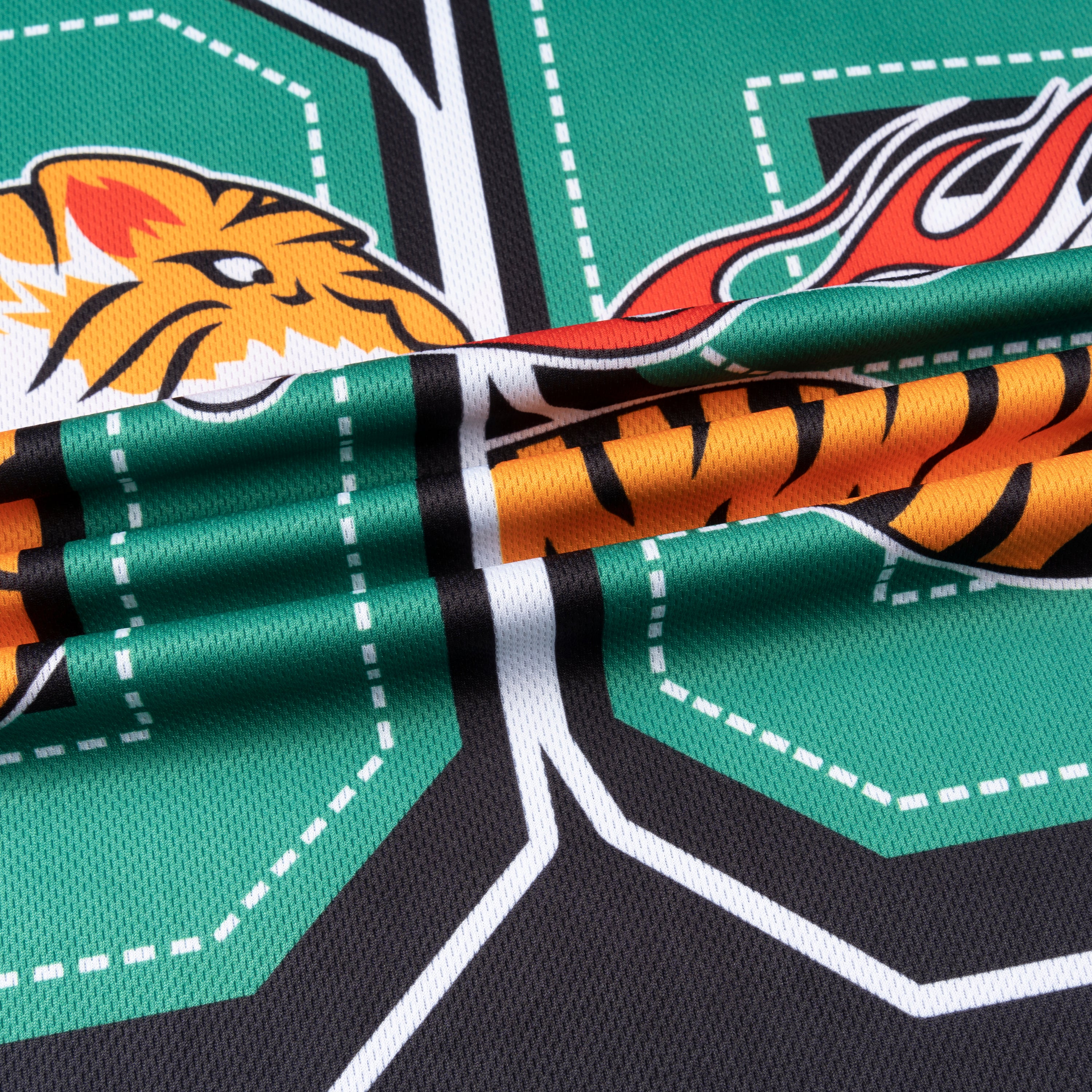 Jersey holgado con estampado de tigre retro