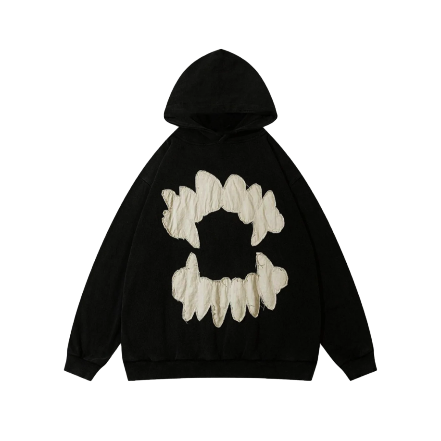 Edgy Teeth Graphic Hoodie
