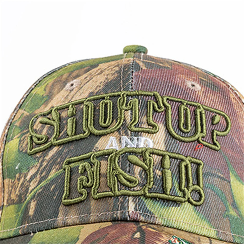 Trendy Camouflage Embroidered Baseball Hat