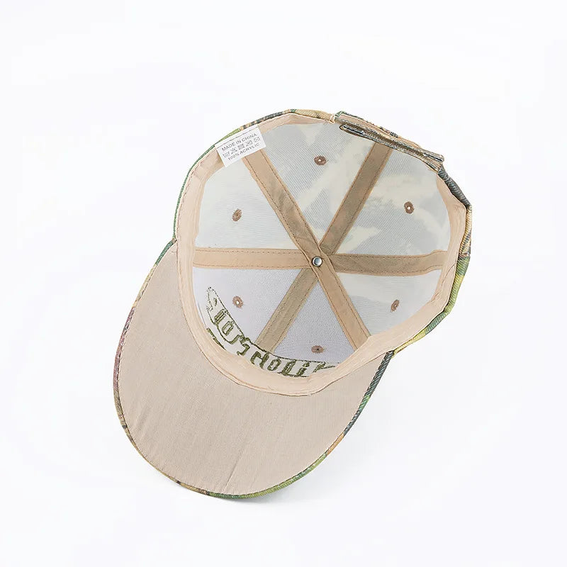 Trendy Camouflage Embroidered Baseball Hat