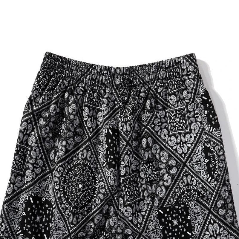 Pantaloncini a quadri con elastico in vita