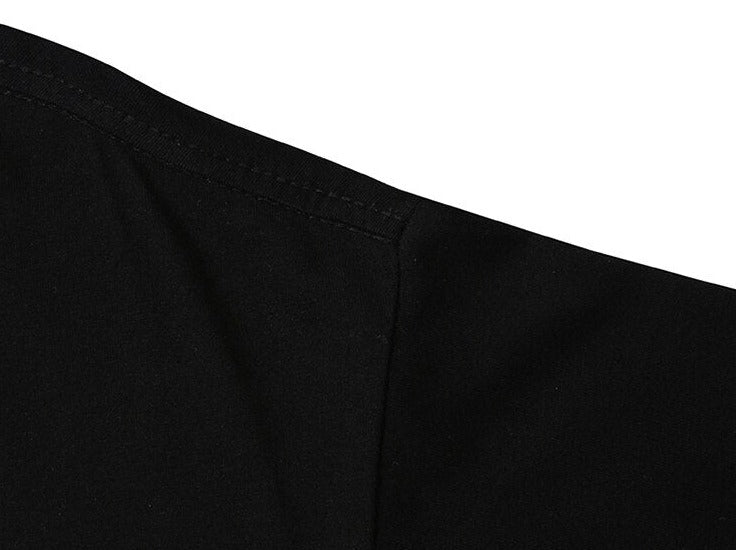 Camiseta con estampado "Abre los ojos"