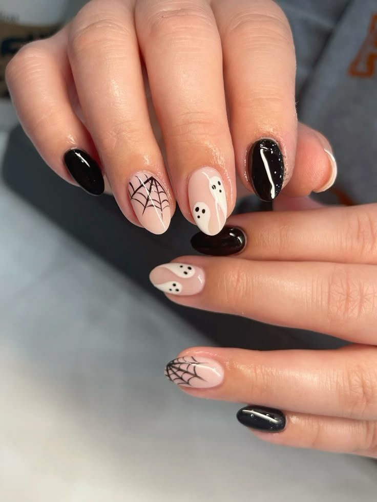 Halloween Blood Drop Glitter Nails