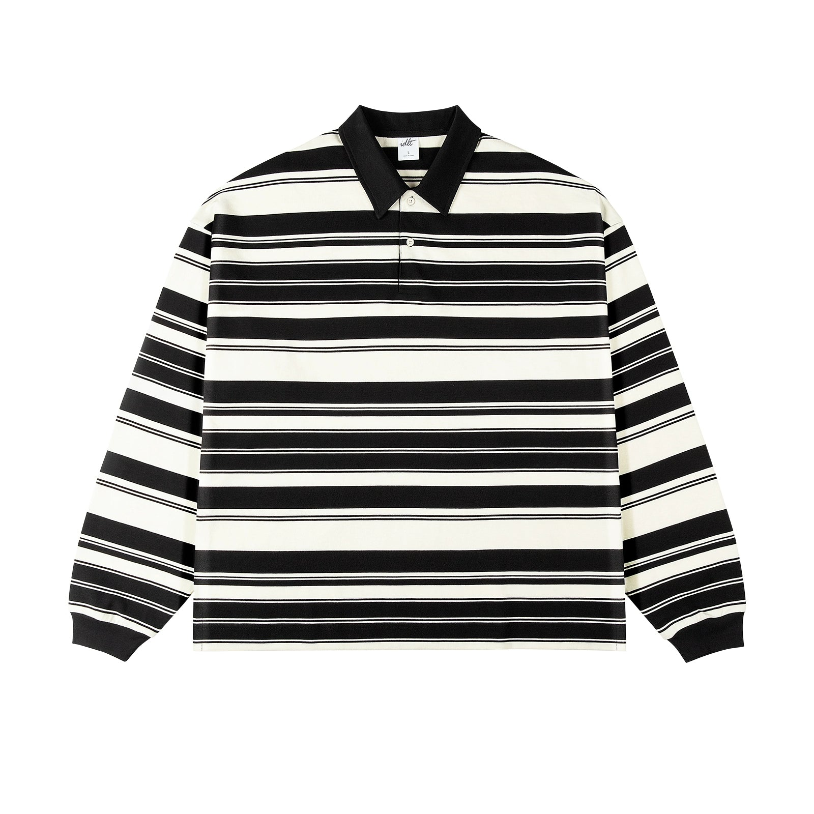 Heavyweigh Stripe Long Sleeve Polo Shirt