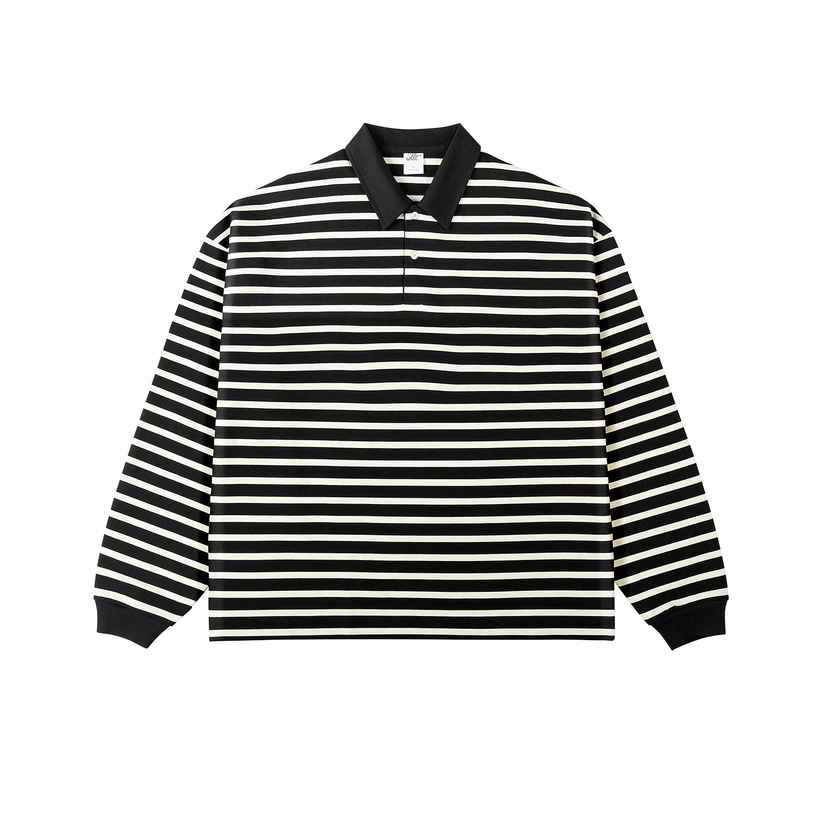 Heavyweigh Stripe Long Sleeve Polo Shirt
