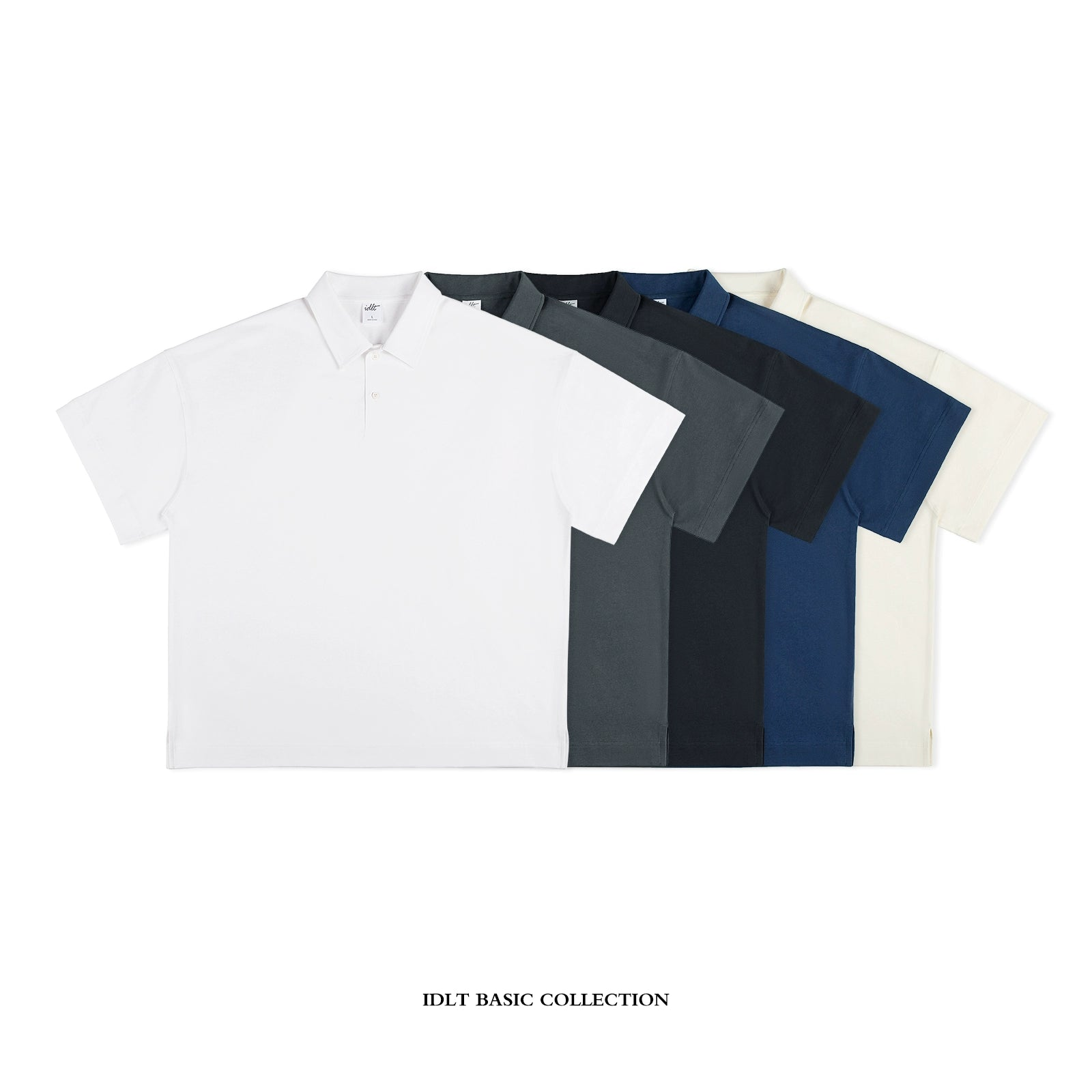 Heavyweight Drop Shoulder Short Sleeve Polo Shirt