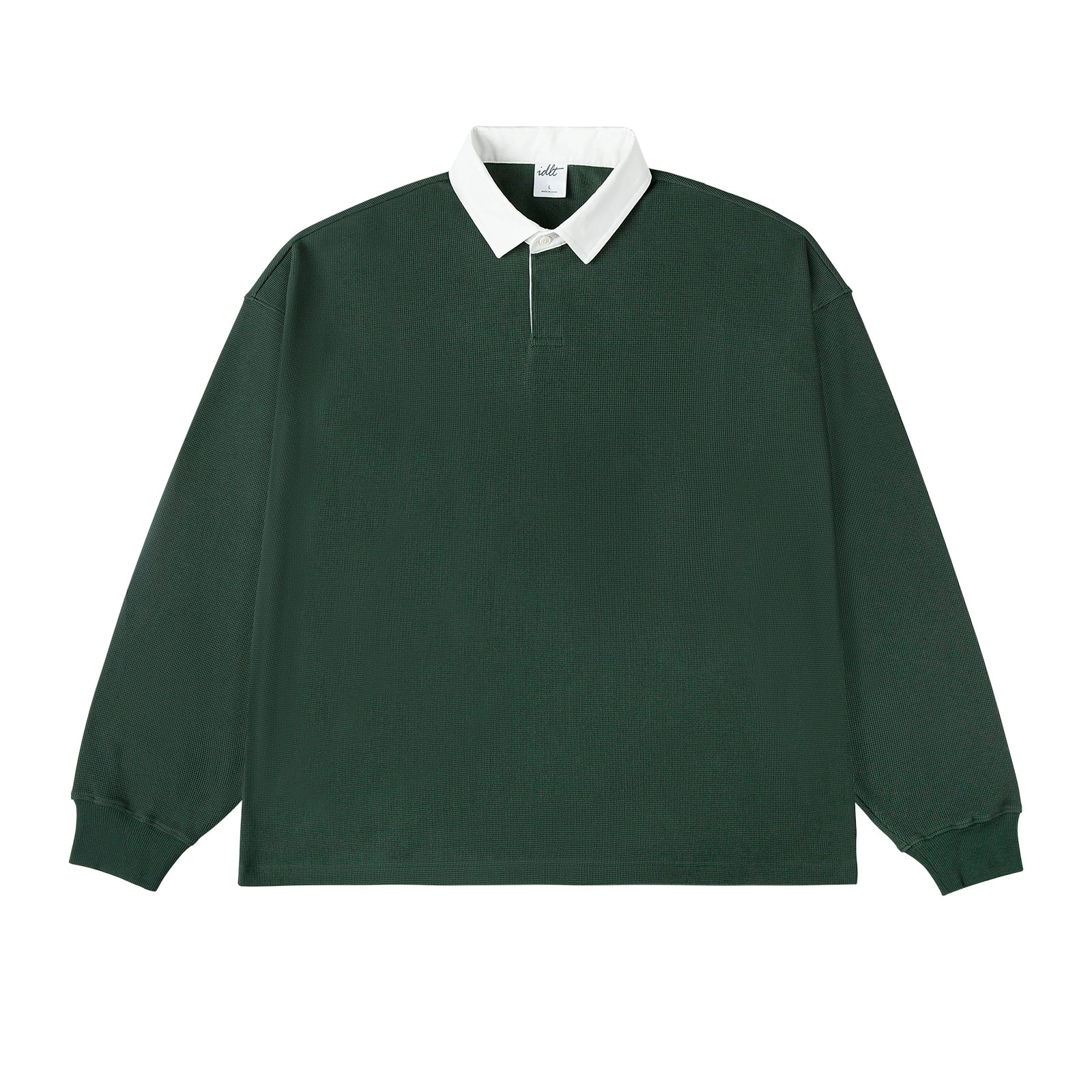 Heavyweight POLO Collar Long Sleeve Shirt