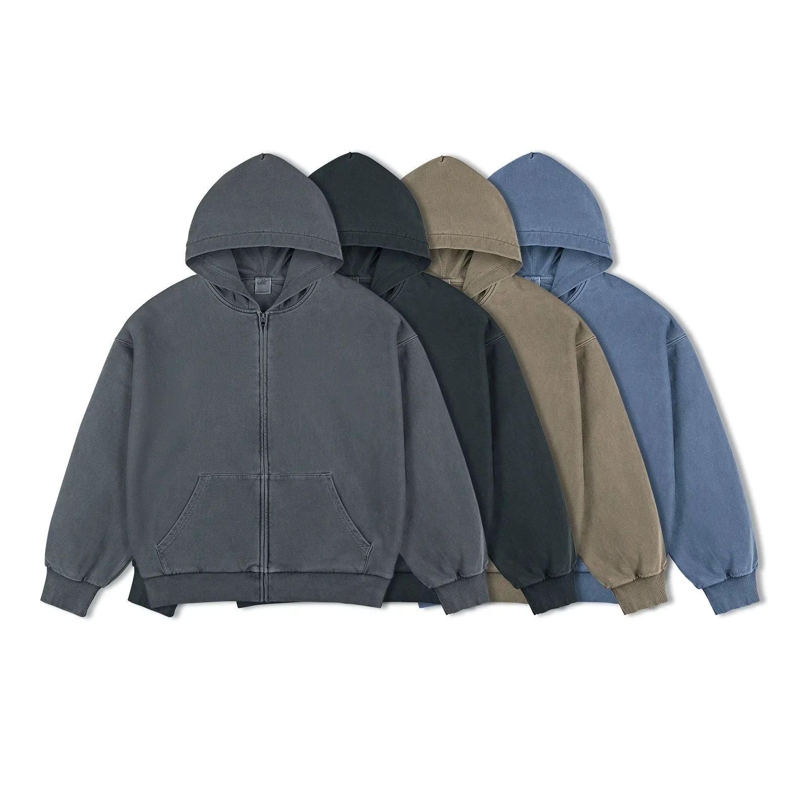Heavyweight Silhouette Zipper Hoodie