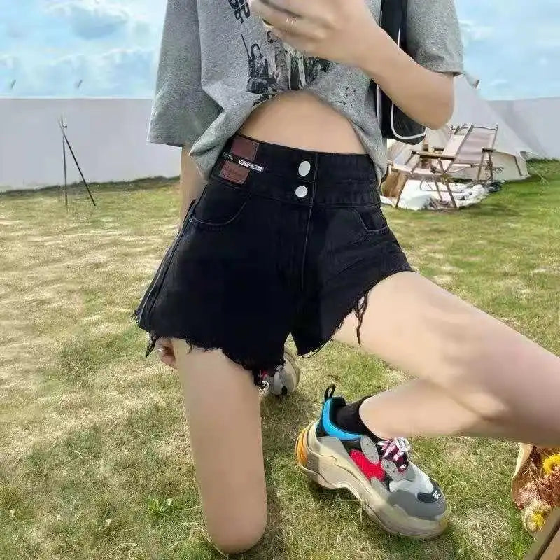 하이라이즈 데님 반바지