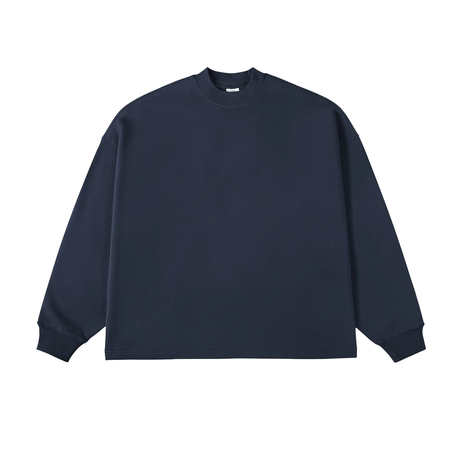 High Neck Drop Shoulder Sweatshirt