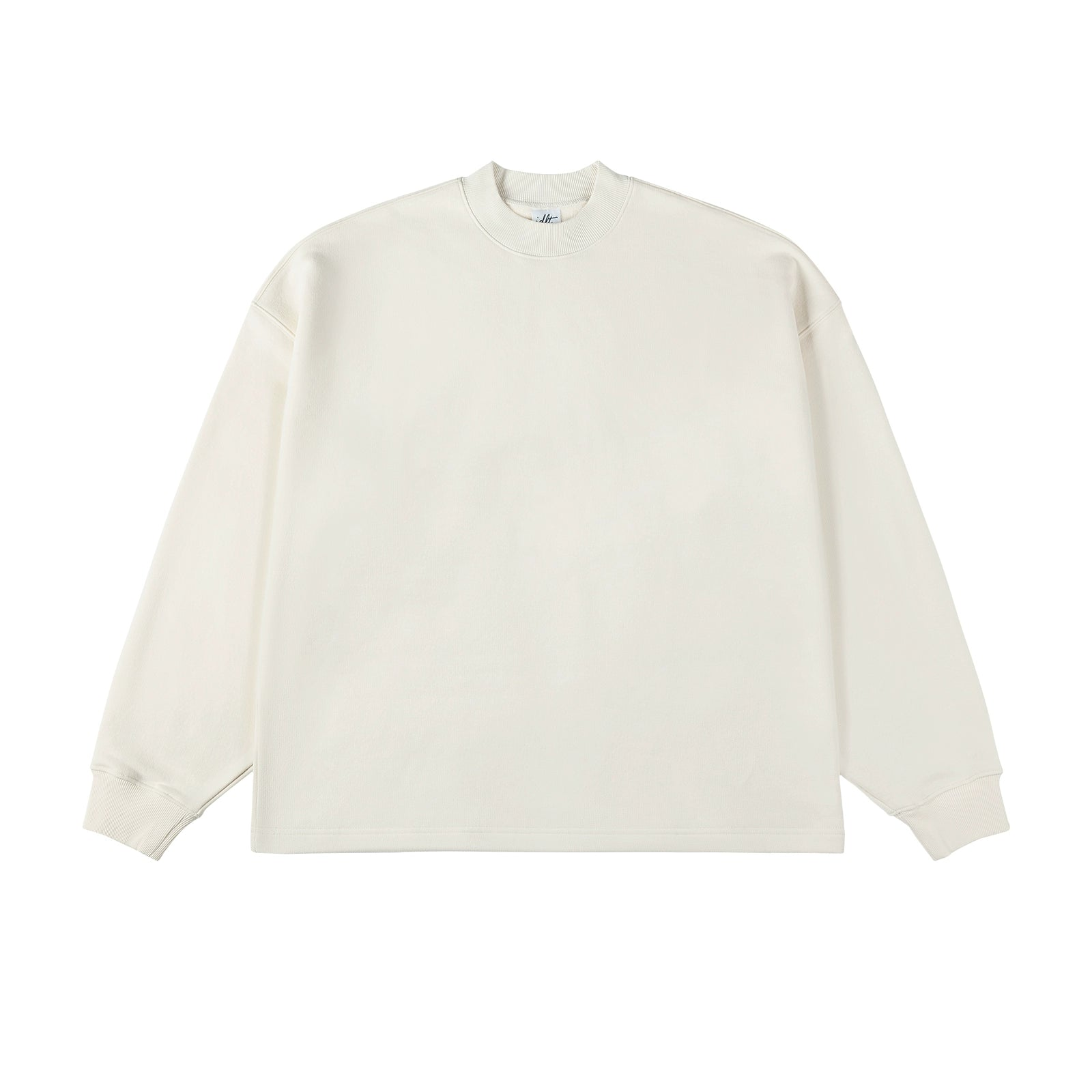 High Neck Drop Shoulder Sweatshirt