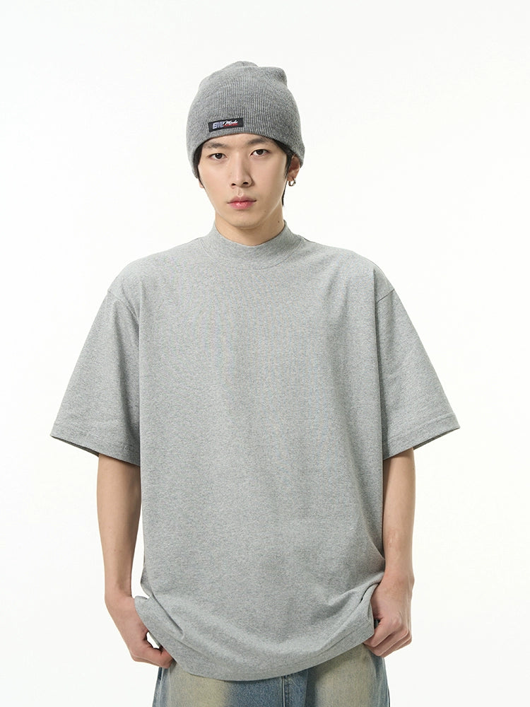 High Neck Short Sleeve T-shirt