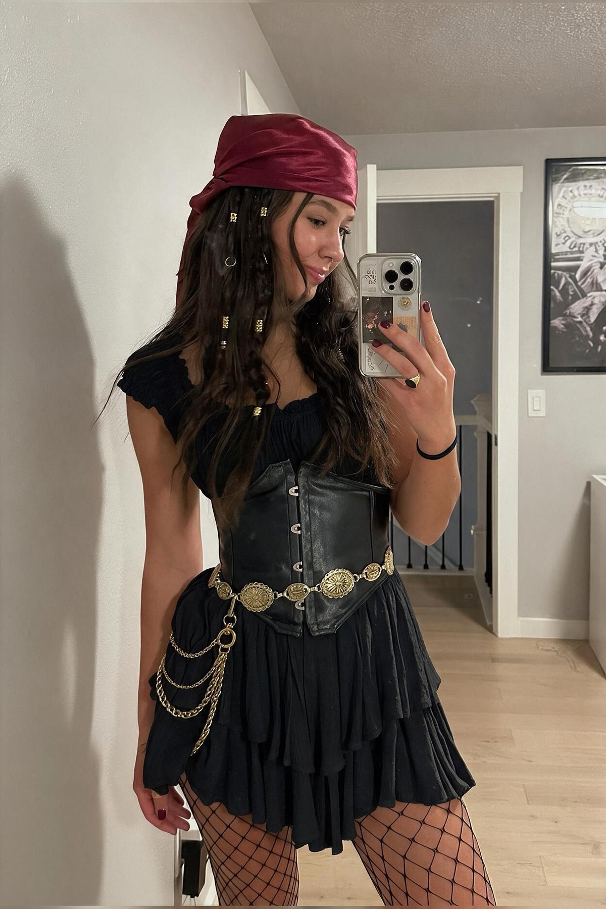 Halloween Ruffle Dress Pirate Costume Bundle