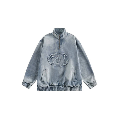 Sweat-shirt ample en denim délavé - Le denim / M