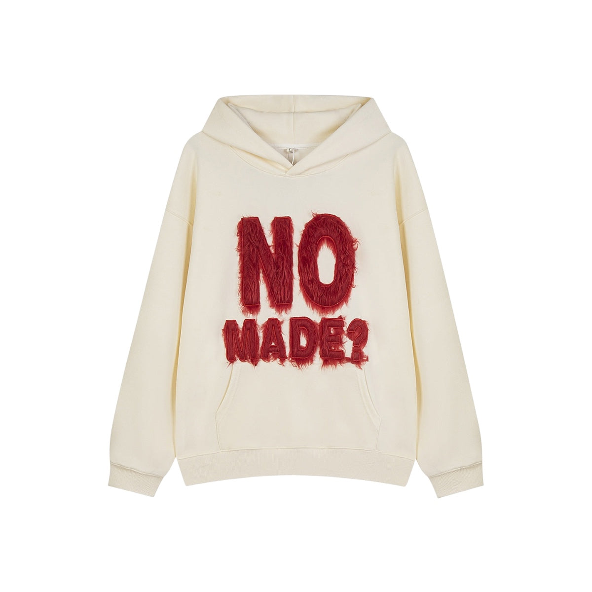 NO MADE Fur Patchwork hoodie