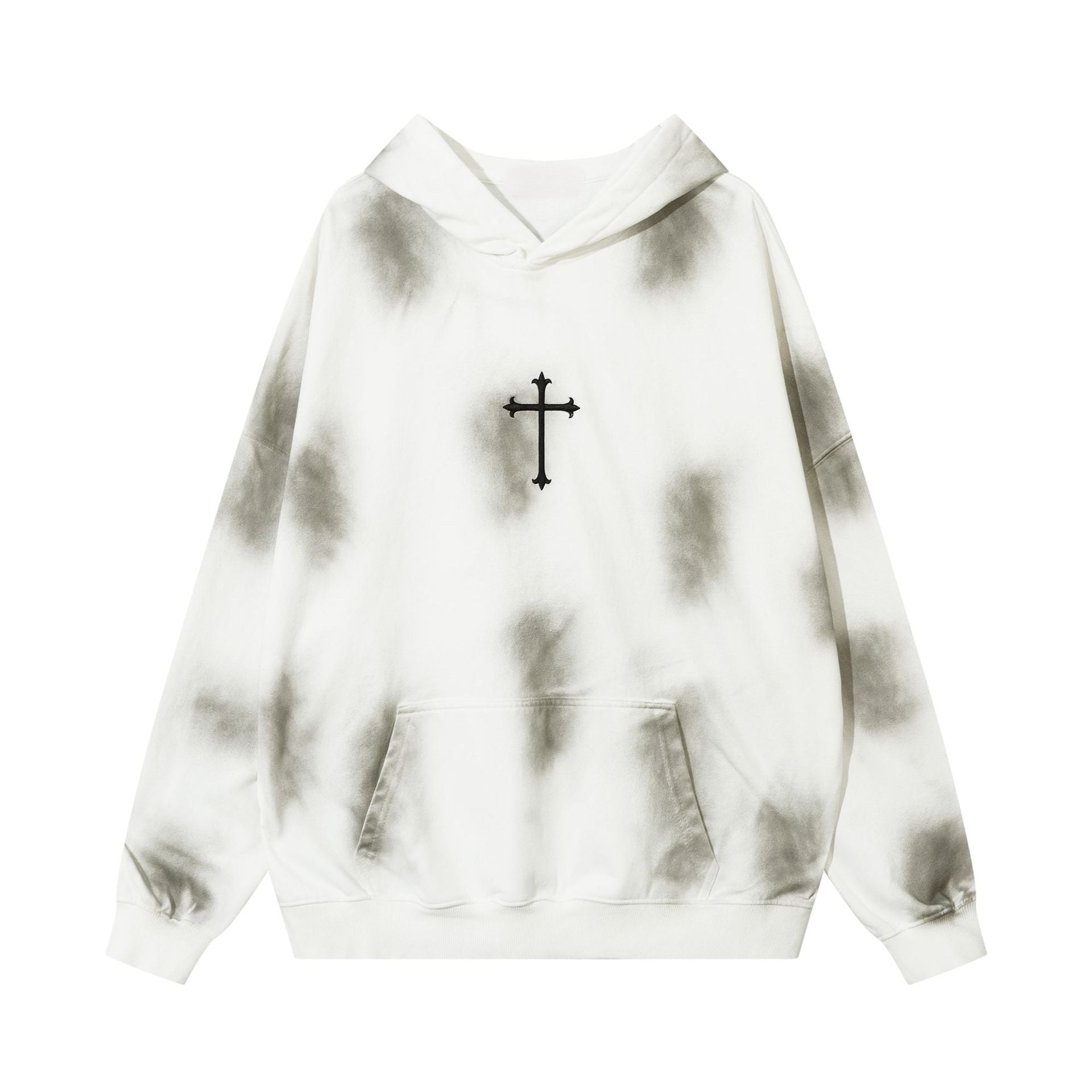 Sudadera con capucha con cruz bordada de Wasteland