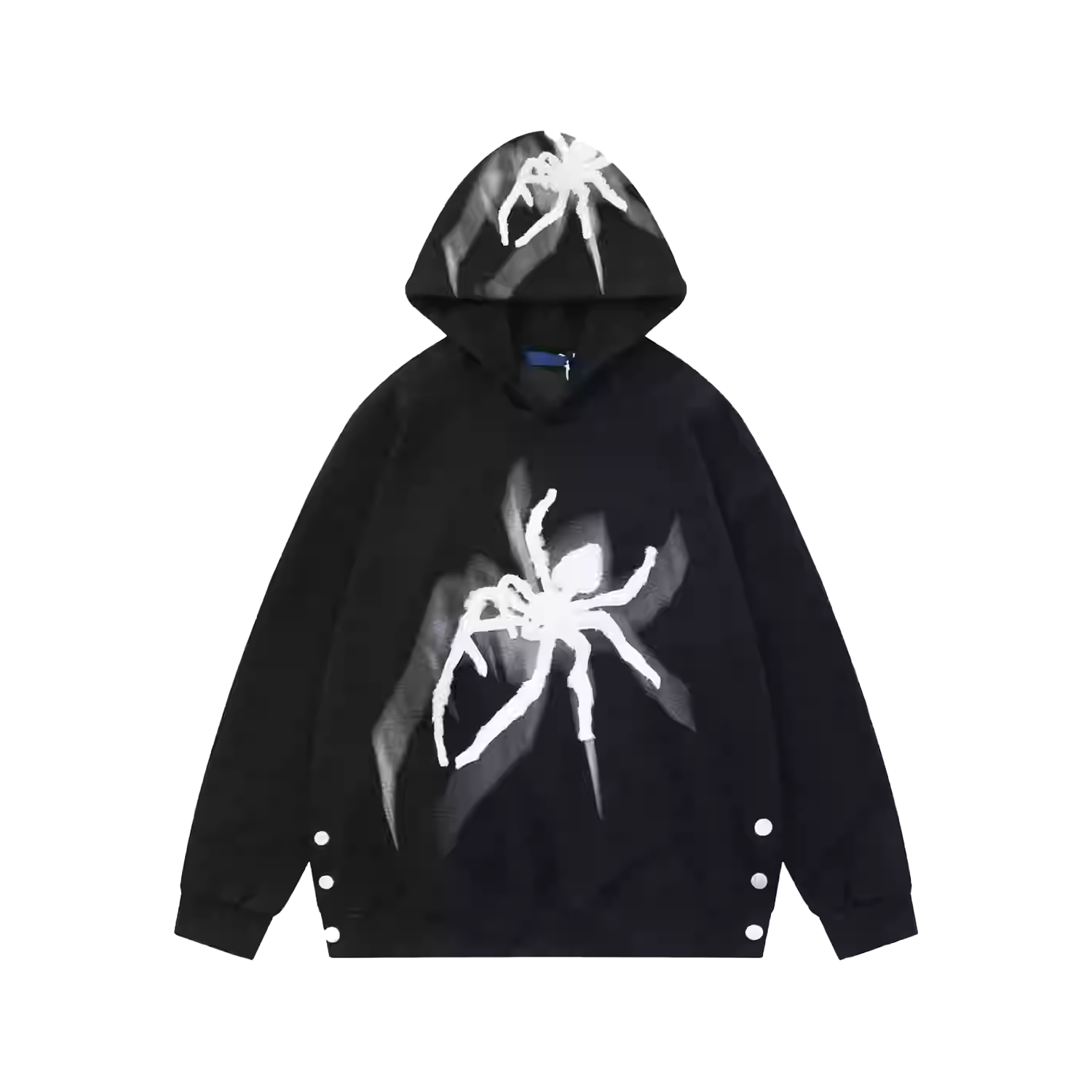 Vintage High Street Spider Embroidery Hoodie