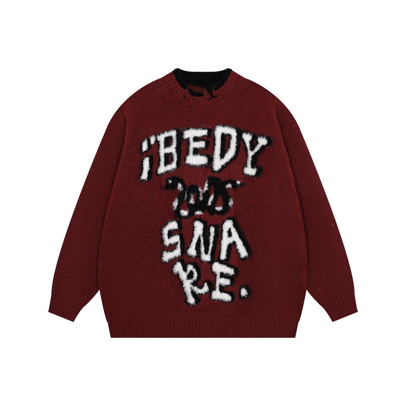 Snake Loose Crew Neck Sweater