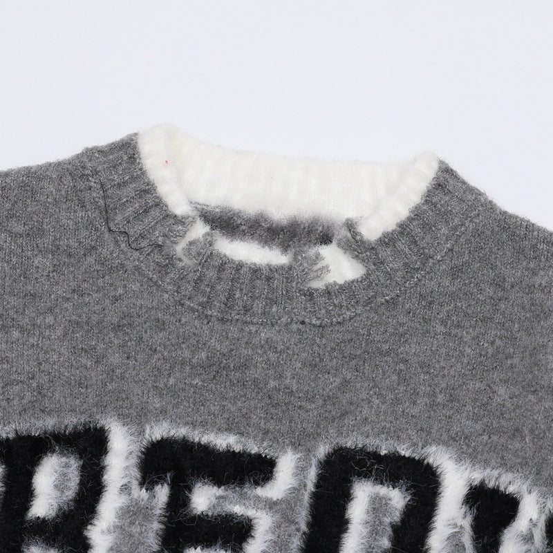 Snake Loose Crew Neck Sweater