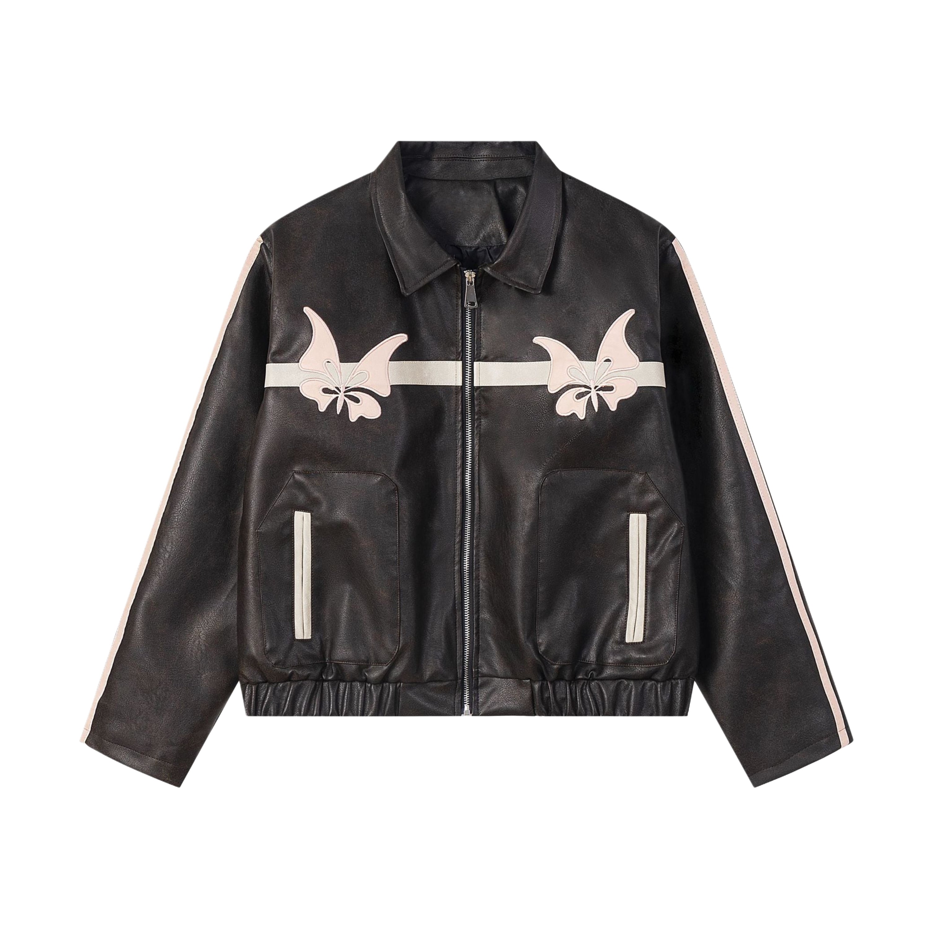 Veste en cuir Butterfly Biker