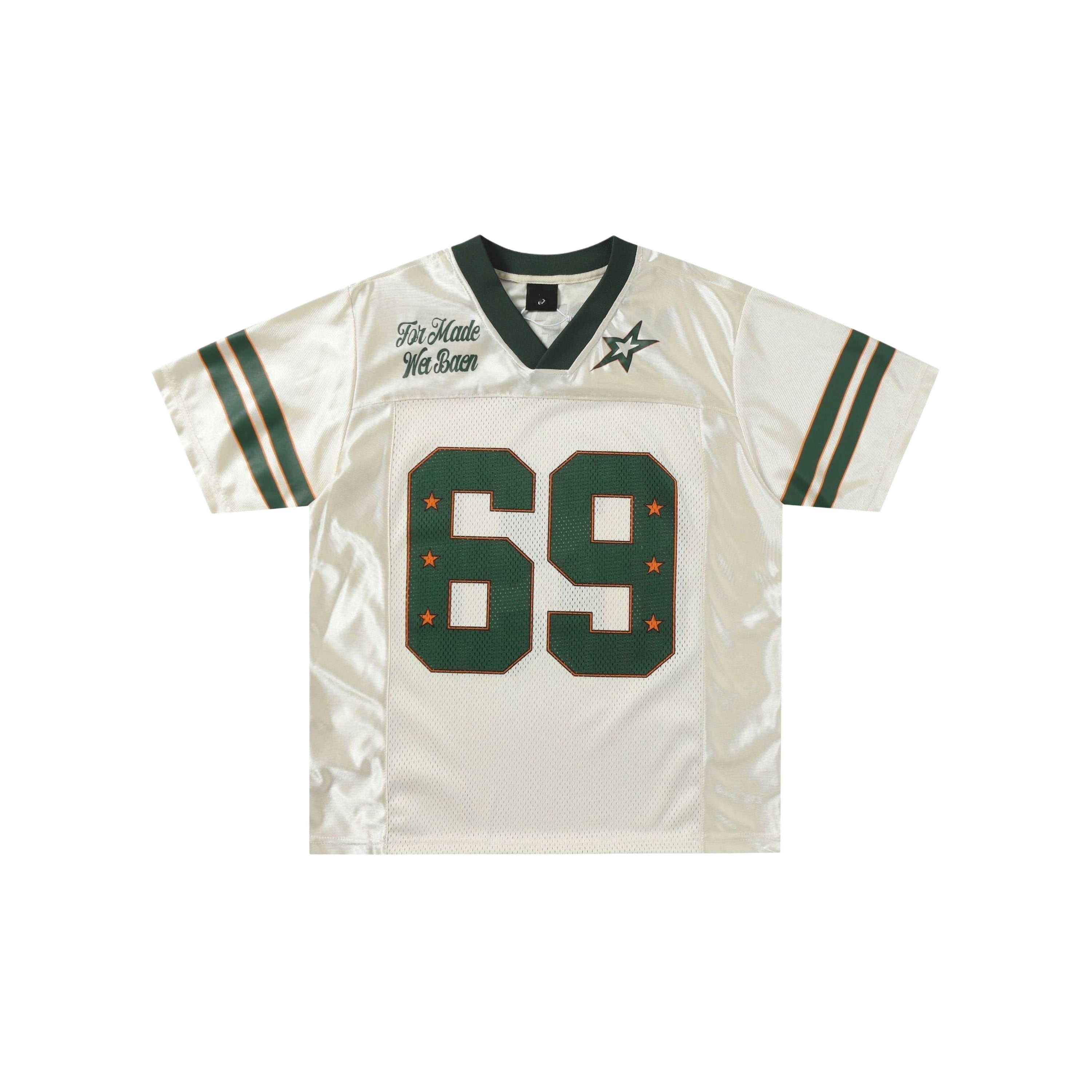 Retro Cutout Mesh Jersey