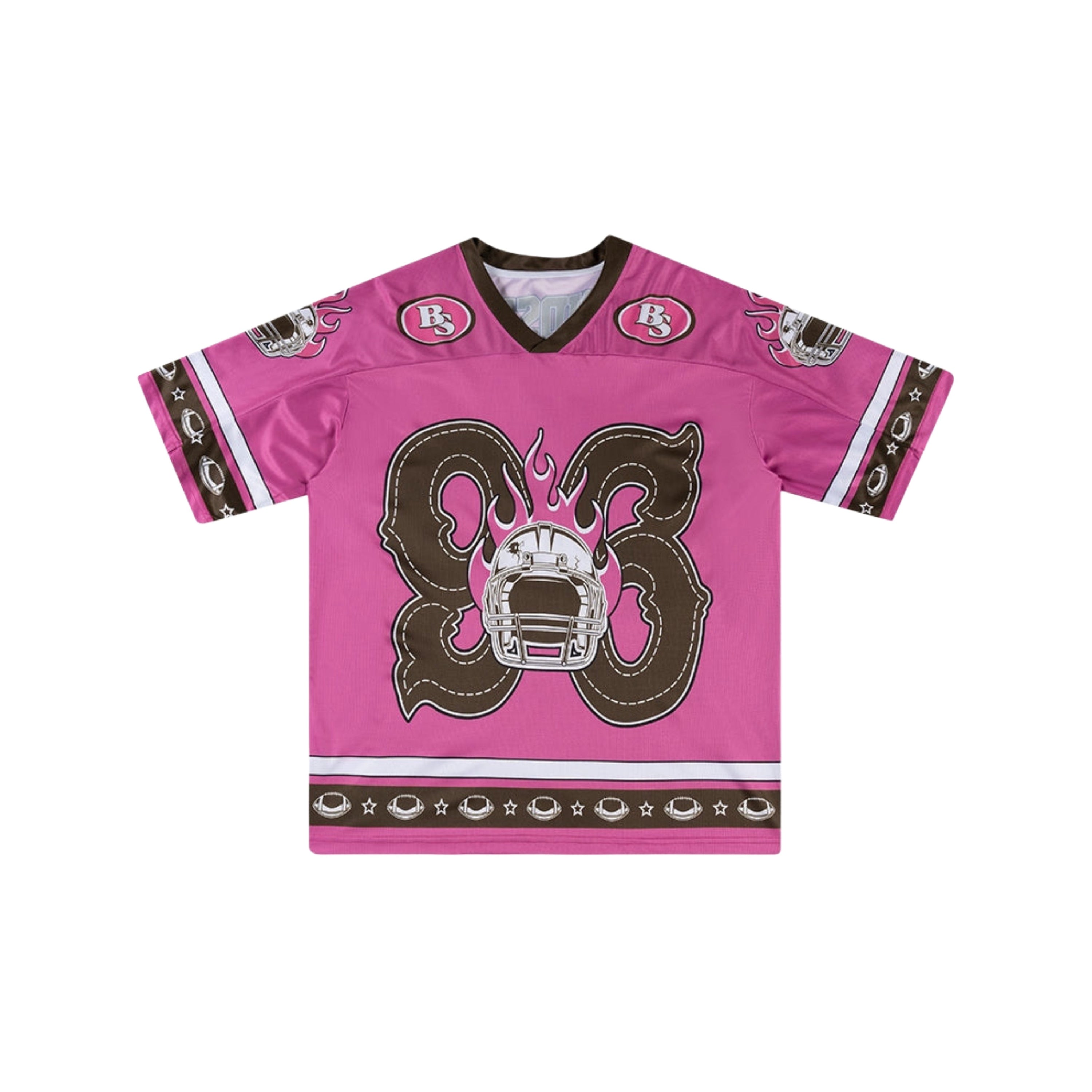 American Football Fire Helmet Jersey
