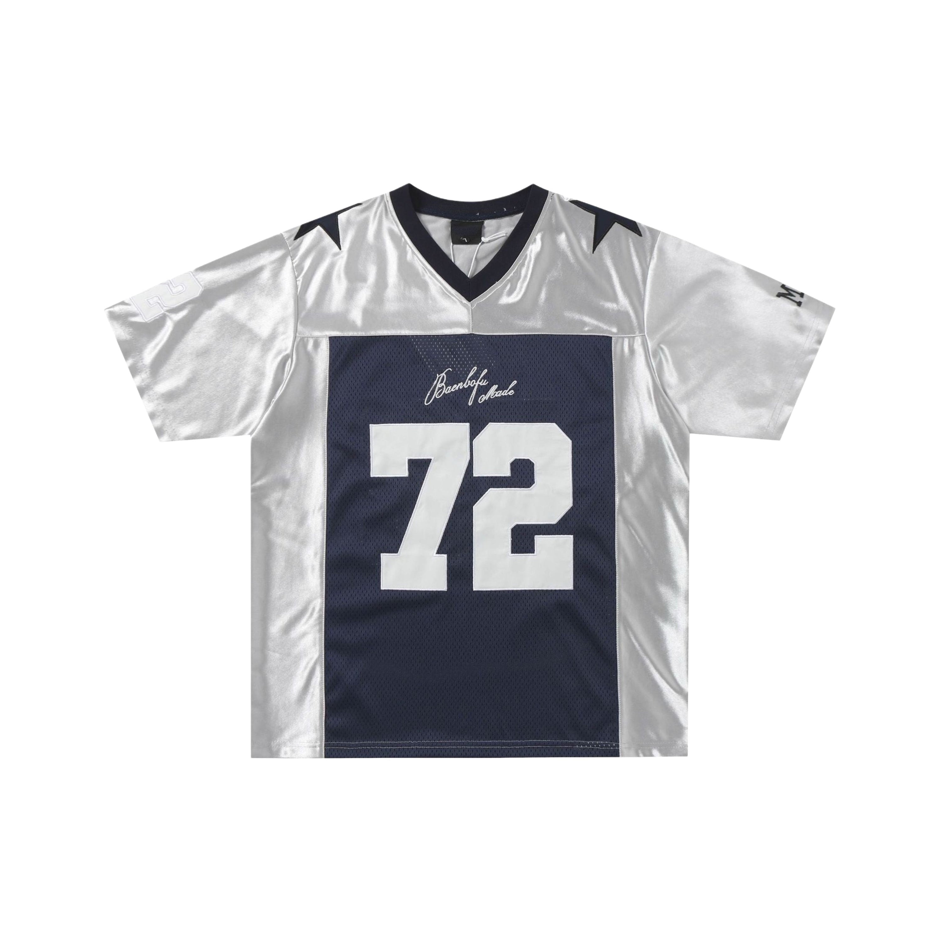 Star Shoulders Cutout Mesh Jersey