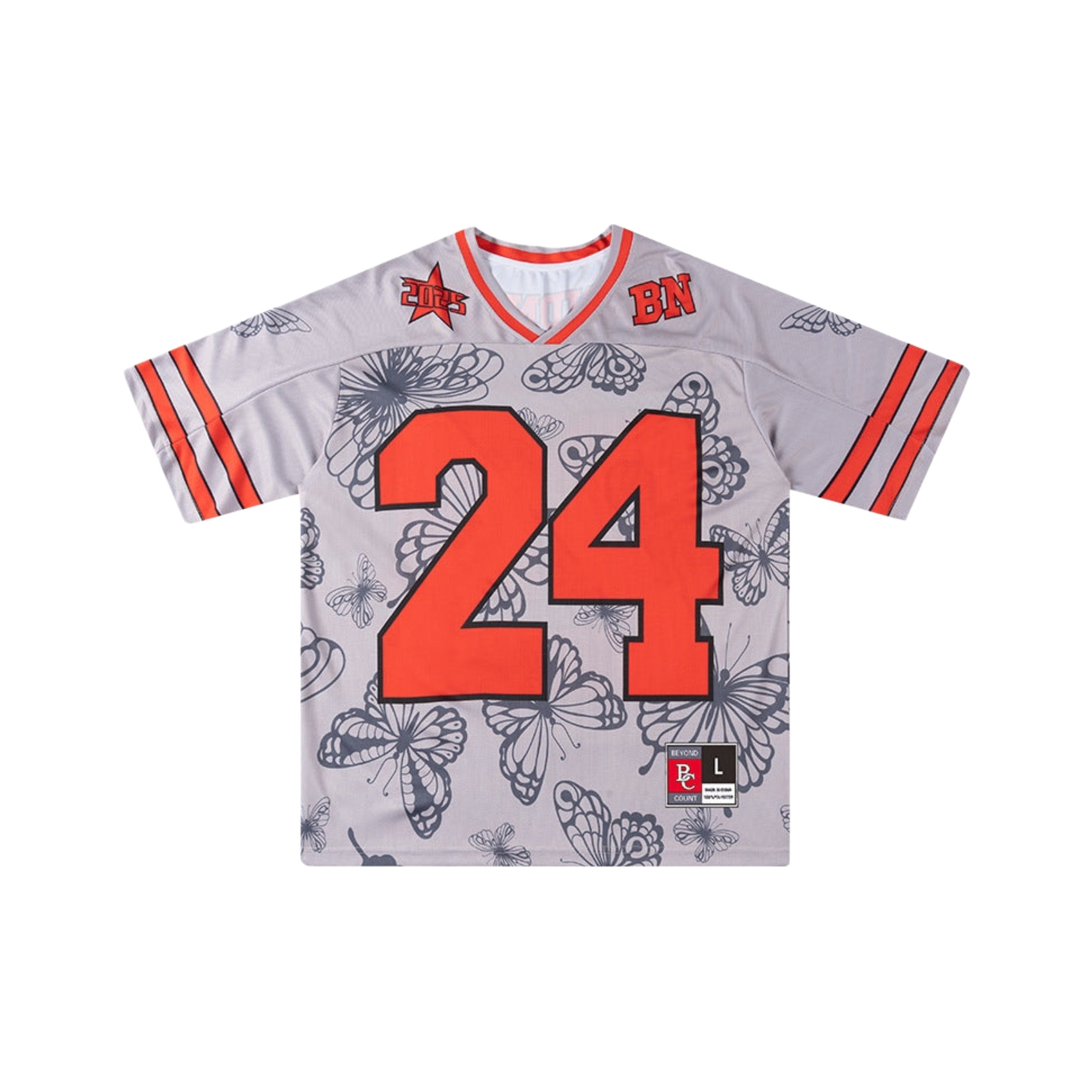 Butterflies Print Loose Jersey