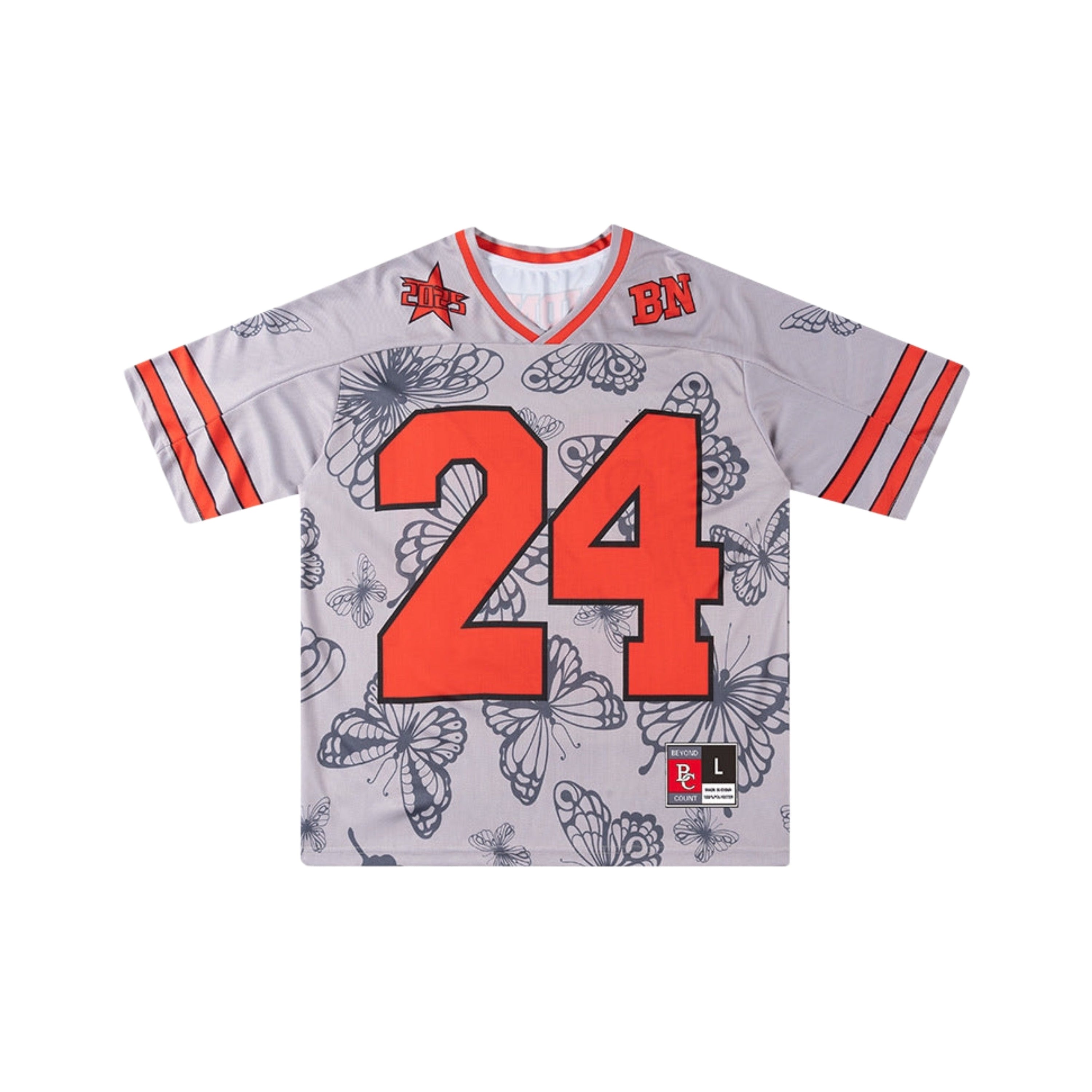 Butterflies Print Loose Jersey
