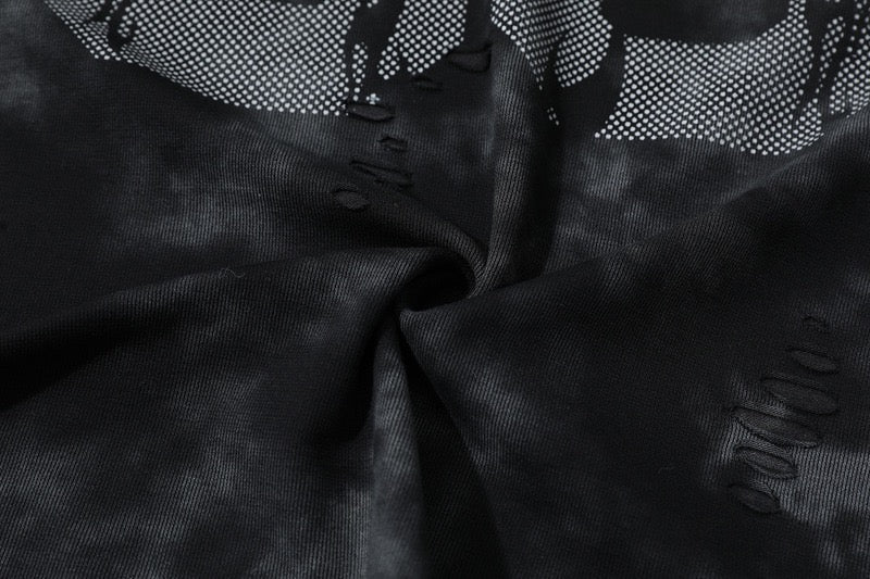 Madxmarx Marble-Wash Number Graphic Tee