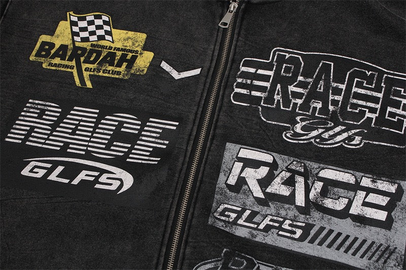 Madxmarx Racing Graphic Zip Hoodie
